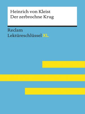 cover image of Der zerbrochne Krug von Heinrich von Kleist